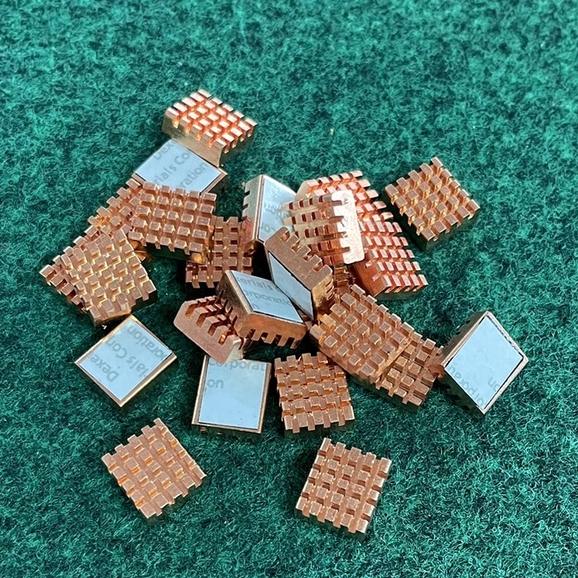 ทองแดง ระบายความร้อน Pccooler ฮีทซิงค์  RHS-03 มีกาวซิลิโคน สองหน้า , อลูมิเนียม HEAT SINK , HEAT SINK 14*18*13  , ซิ้ง