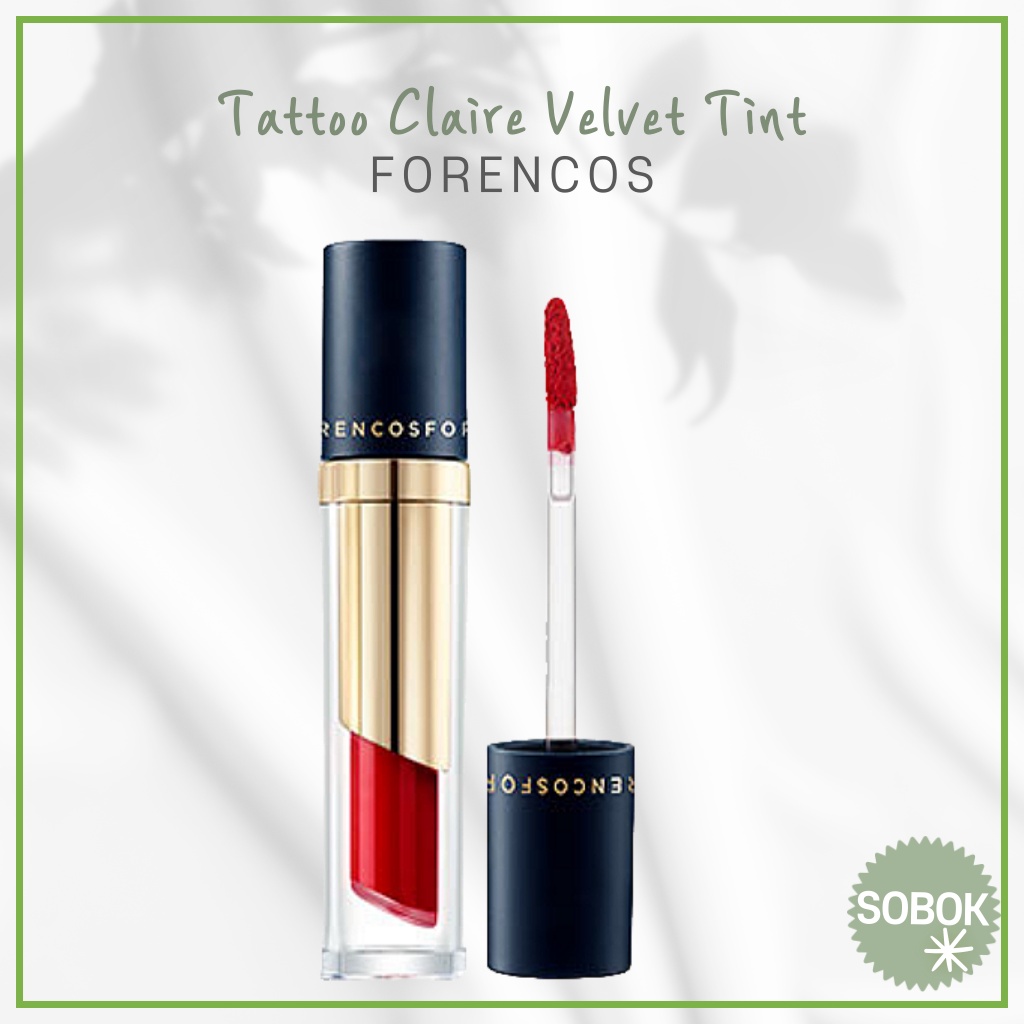 [FORENCOS] Tattoo Claire Velvet Tint 21 สี / Maskproof กันน้ํา