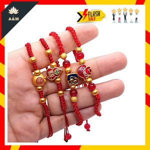 ด้ายแดงนำโชค สร้อยข้อมือด้ายแดงฮ่องกง ด้ายแดงปี่เซียะ ชุดเซ็ทของขวัญในเทศกาลต่างๆ