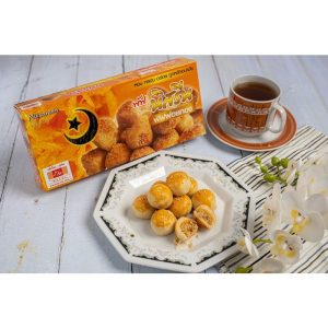 ขนมพัฟ พัฟฝอยทอง มีฮาลาล อิสลามทานได้ กล่องละ9ลูก ขนาด 200 กรัม