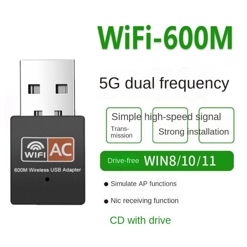 (ส่งจากไทย) ตัวรับสัญญาณ ไวไฟ USB Wifi รับได้ทั้งความถี่ AC 2.4 GHz และ 5 GHz