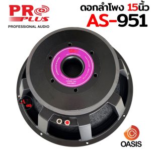 1ดอก [Voice 4นิ้ว] ดอกลำโพง 15 นิ้ว โครง หล่อ PROPLUS AS-951 Max2500W ดอกลำโพง 15นิ้ว ดอกซับ15นิ้ว proplus AS951
