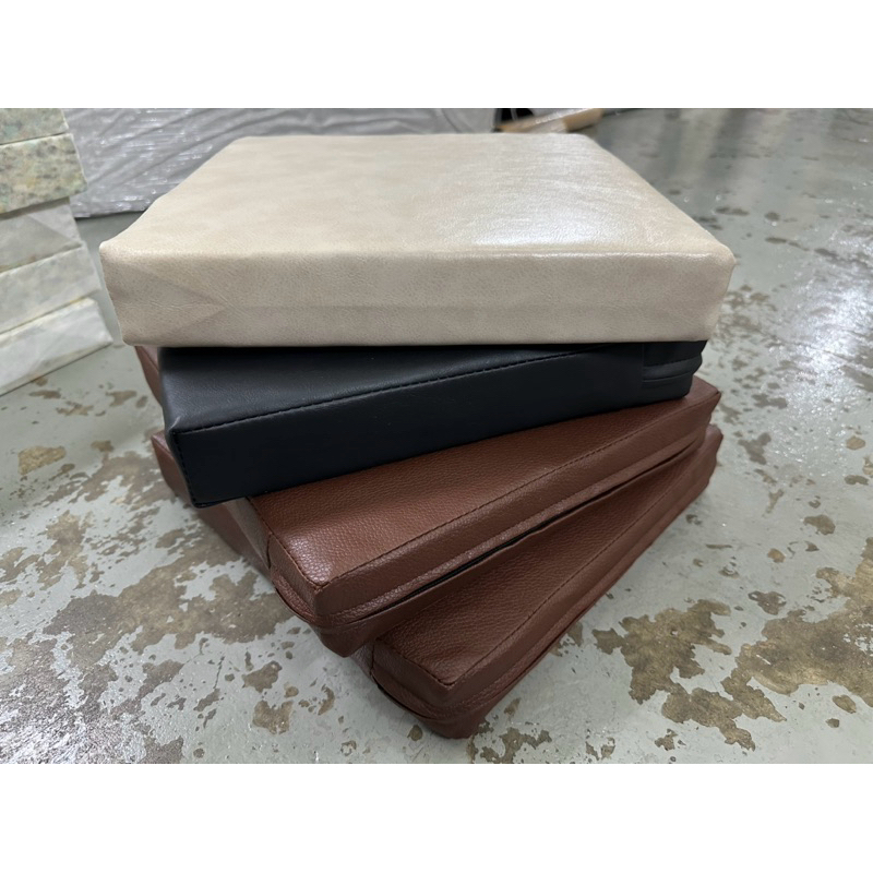 สินค้าพร้อมส่ง เบาะรองนั่ง (หุ้มหนัง)ขนาด 30 x 30 cm.หนา 2 นิ้ว – 3 นิ้ว (ฟองน้ำอัด )