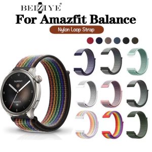 สายนาฬิกาข้อมือไนล่อน แบบเปลี่ยน สําหรับ Amazfit Balance Smart Watch