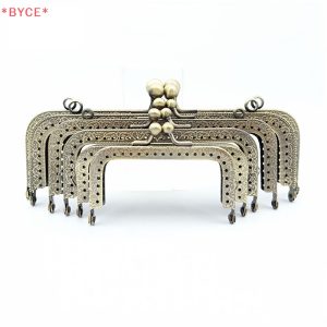 Byce> ใหม่ ตัวล็อกกระเป๋า แบบโลหะ ทรงสี่เหลี่ยม สีเงินมันวาว DIY อุปกรณ์เสริม สําหรับกระเป๋า 1 ชิ้น