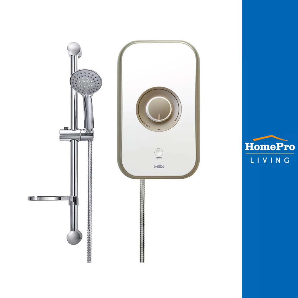 [ติดตั้ง*แบบจั๊มไม่รวมอุปกรณ์]  MEX เครื่องทำน้ำอุ่น CODE 5E (OA) สีทอง 5,100 วัตต์