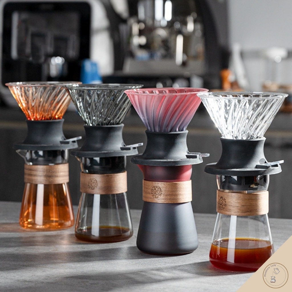 ดริปเปอร์สวิทช์และเหยือกเสริฟ สำหรับทำกาแฟสกัดแบบแช่ UFO Immersion Dripper SWITCH