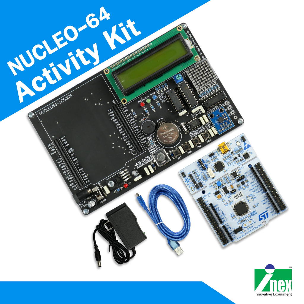 INEX NUCLEO-64 Activity Kit ชุดทดลองไมโครคอนโทรลเลอร์ STM32 อนุกรม NUCLEO-L053R8