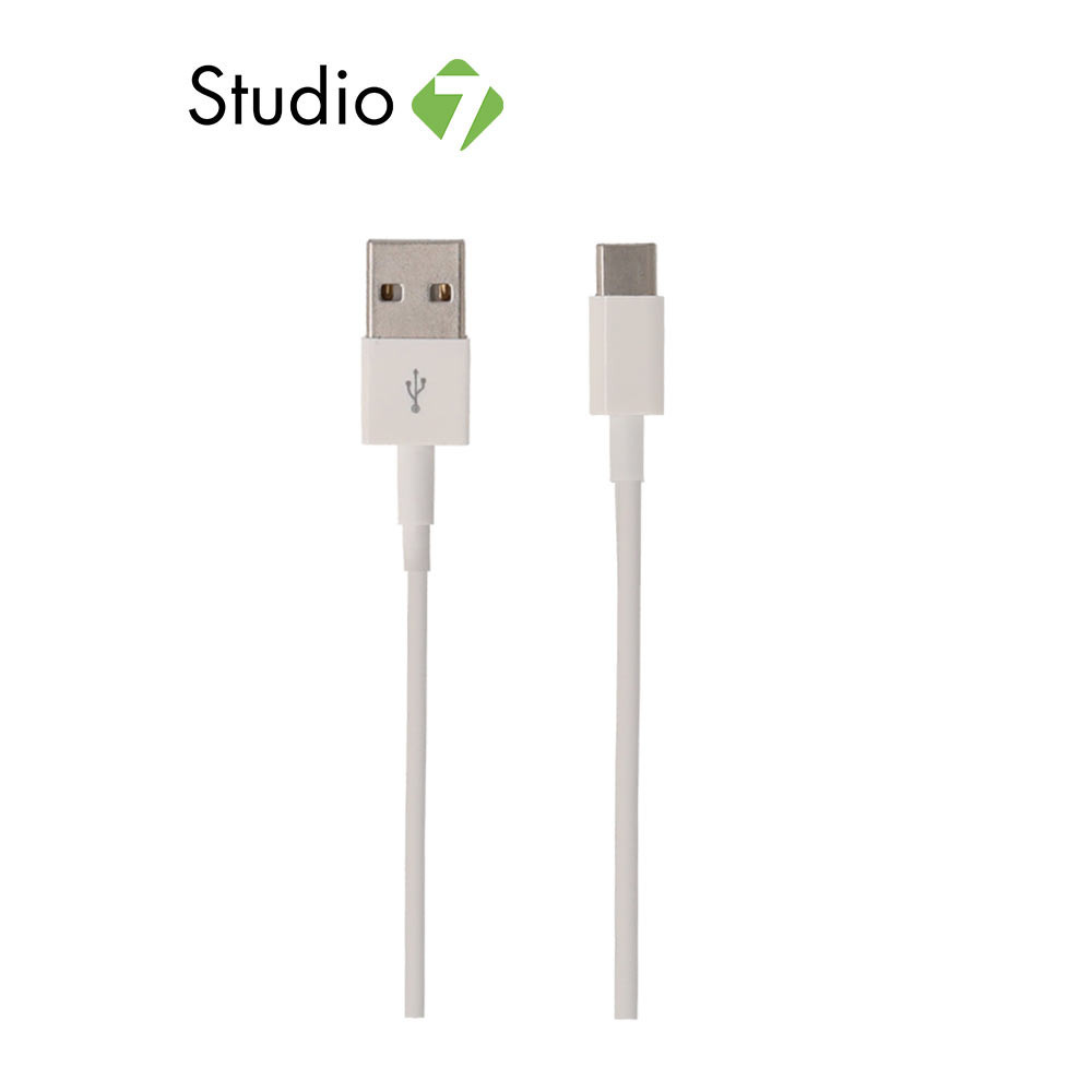 สายชาร์จ TECHPRO USB-A to USB-C 2 เมตร (TP-C01) White by Studio7