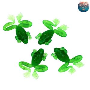 กบยาง( 4 ชิ้น)  เหยื่อตกปลา ไม่มีเบ็ด เหยื่อยาง