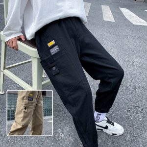 กางเกงลำลองสำหรับเด็ก แฟชั่นฤดูใบไม้ผลิ และฤดูใบไม้ร่วง ใส่เที่ยว ใส่ถ่ายรูปเก๋ๆ