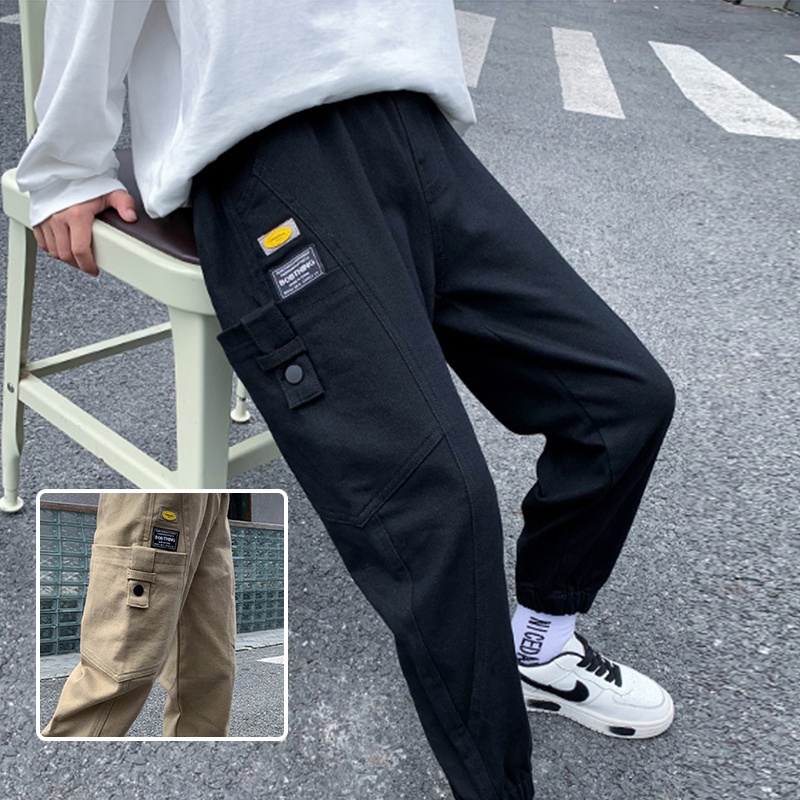 กางเกงลำลองสำหรับเด็ก แฟชั่นฤดูใบไม้ผลิ และฤดูใบไม้ร่วง ใส่เที่ยว ใส่ถ่ายรูปเก๋ๆ