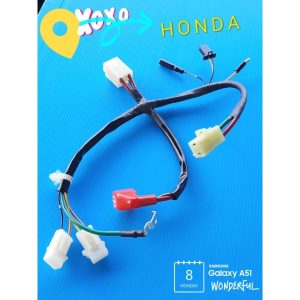สายไฟขั่วแบต,ขั่วรีเลย์รถมอไซค์HONDAรุ่นWave110iสตาร์ทมือ,ปี2011-2020(บรรจุ1ชุด)
