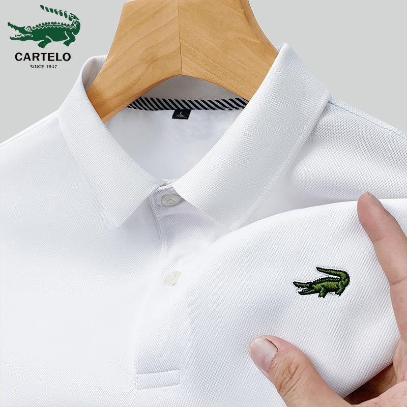 เสื้อโปโลแขนสั้น ปักลาย แฟชั่นฤดูใบไม้ร่วง และฤดูหนาว สไตล์เกาหลี สําหรับผู้ชาย 2023