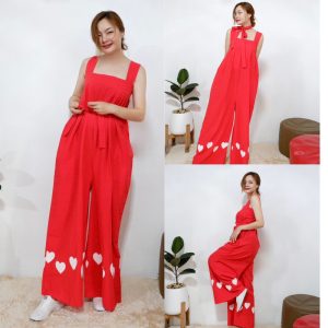 จั้มหมีขายาวเชิงหัวใจ