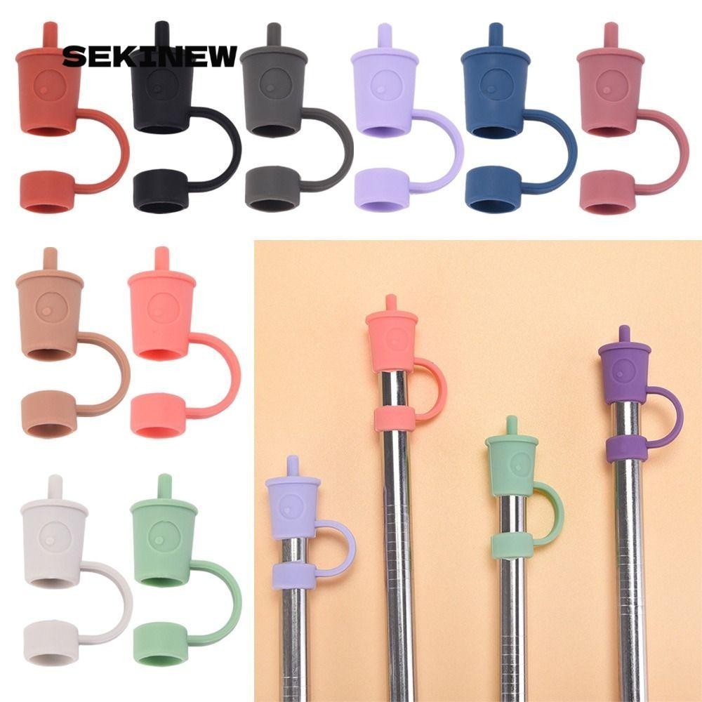 SEKINEW จุกปิดหลอดดูดน้ํา แบบซิลิโคน กันฝุ่น ใช้ซ้ําได้ อุปกรณ์เสริม สําหรับกลางแจ้ง