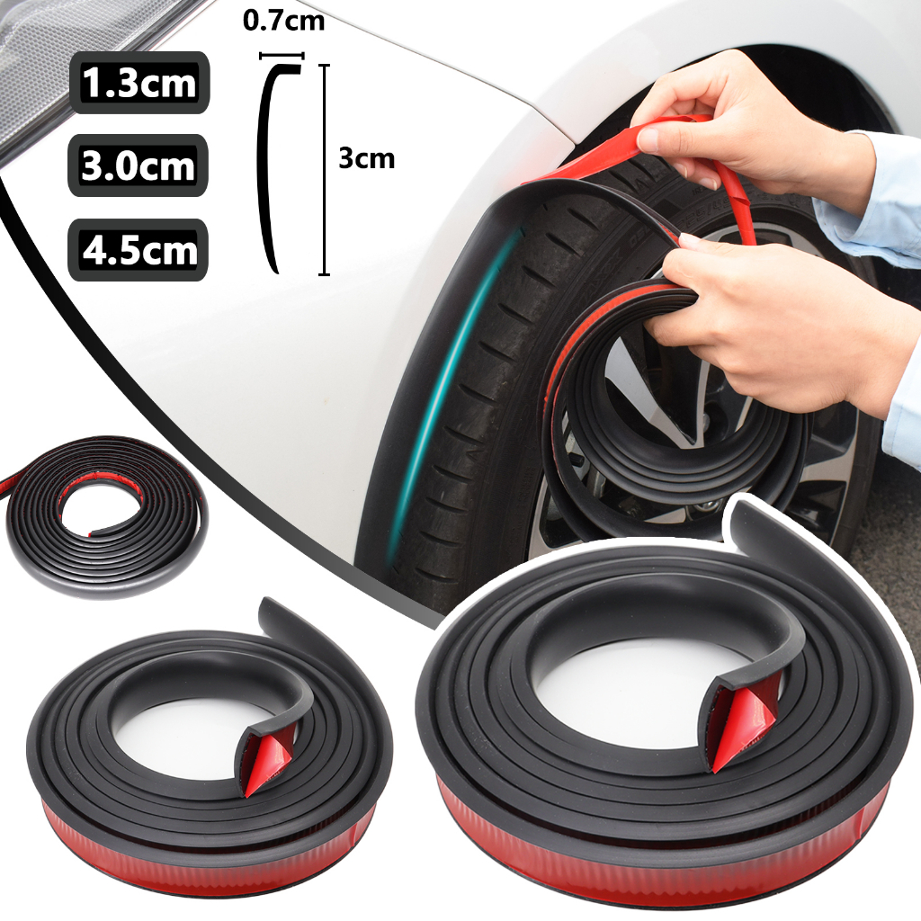 3M แถบยางซีลคิ้วล้อรถยนต์ กันชน ป้องกันล้อยางสากล ยางรถยนต์กันชน สําหรับตกแต่งล้อรถยนต์