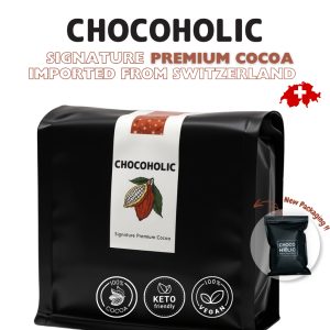 ผงโกโก้ 100% เข้มข้น หอมมัน Chocoholic Premium Cocoa 500g