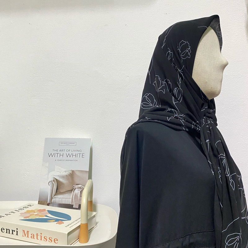 ผ้าคลุม/ฮีญาบ ผ้าชีฟองลาย