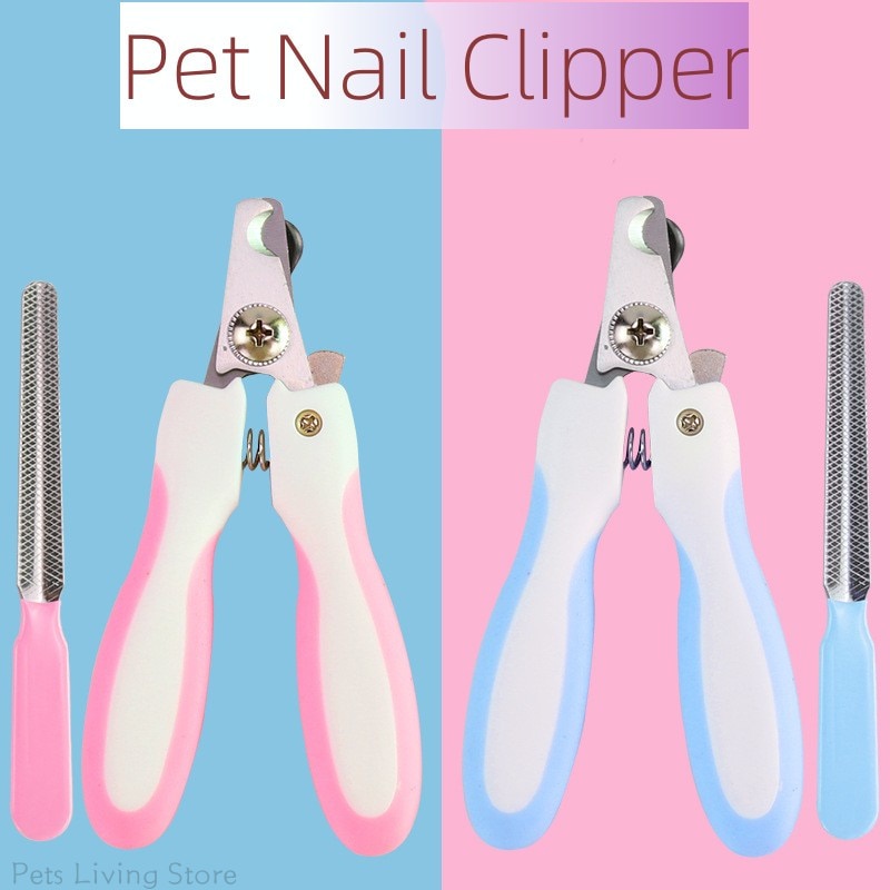 กรรไกรตัดเล็บสัตว์เลี้ยงมืออาชีพสุนัขแมวกรงเล็บทริมเมอร์กรูมมิ่งเครื่องมือสแตนเลสตัดเล็บ