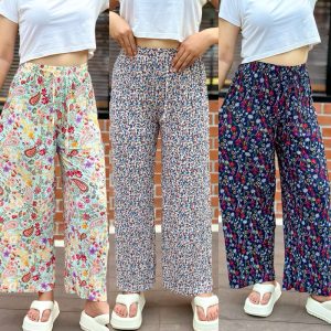 กางเกงลายดอก งานขายดี✅ลายและสีน่ารักมากๆ