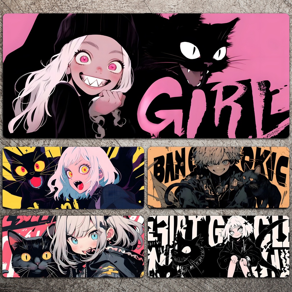 [700 * 300] แผ่นรองเมาส์ แบบหนา ขนาดใหญ่ ลายกราฟฟิติ สร้างสรรค์ สําหรับเล่นเกม แล็ปท็อป คอมพิวเตอร์