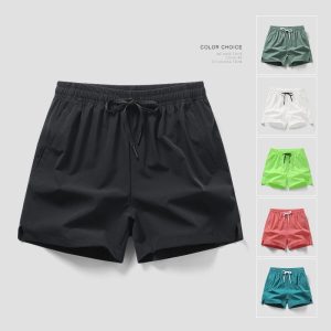 กางเกงขาสั้นผู้ชายแห้งเร็วกางเกงขาสั้นกีฬาหลวม M-4XL
