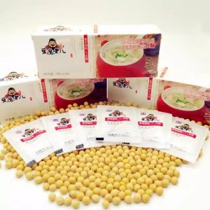 ผงเจี๊ยะกอสำหรับทำเต้าหู้  ใช้ในการทำเต้าหู้อ่อน เพื่อทำให้โปรตีนในน้ำนมถั่วเหลืองตกตะกอน เนื้อจะเนียนและไม่แข็ง