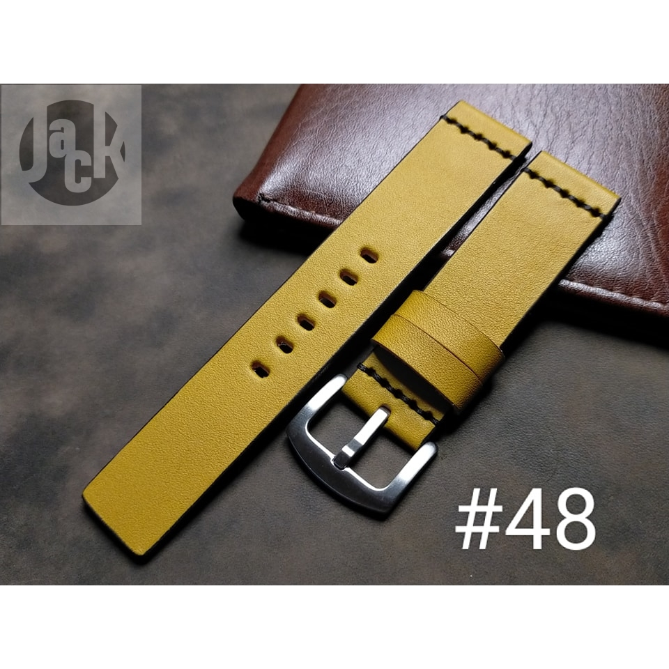 Jack straps สายนาฬิกาหนังวัวฟอกฝาดแท้ทั้งเส้น งานแฮนด์เมด สายหนังทนทาน