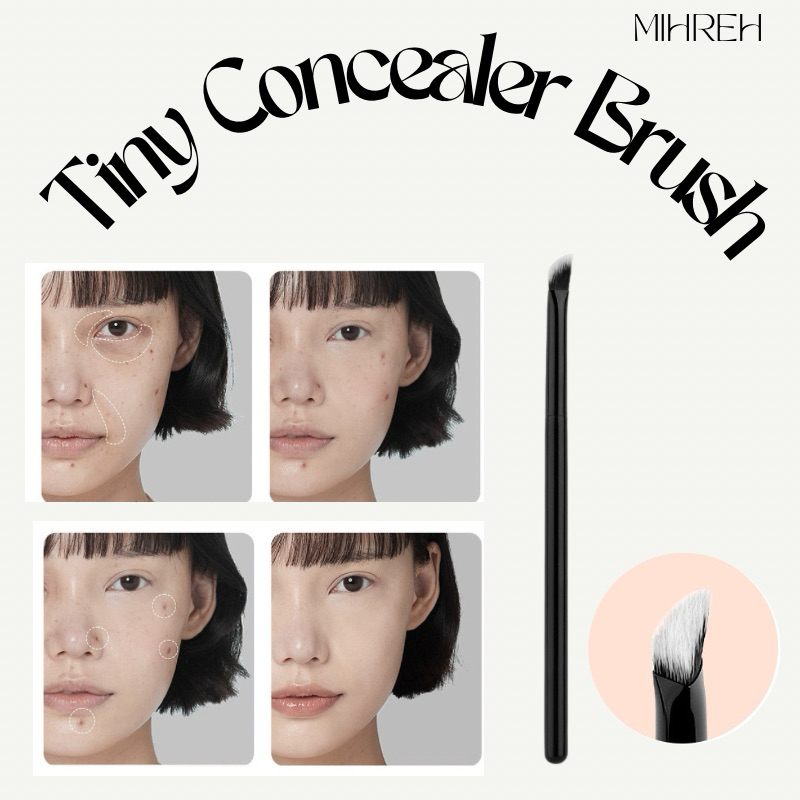 [2040] พร้อมส่ง Tiny concealer brush แปรงคอนซีลเลอร์ขนาดเล็ก หน้าตัดสามเหลี่ยม