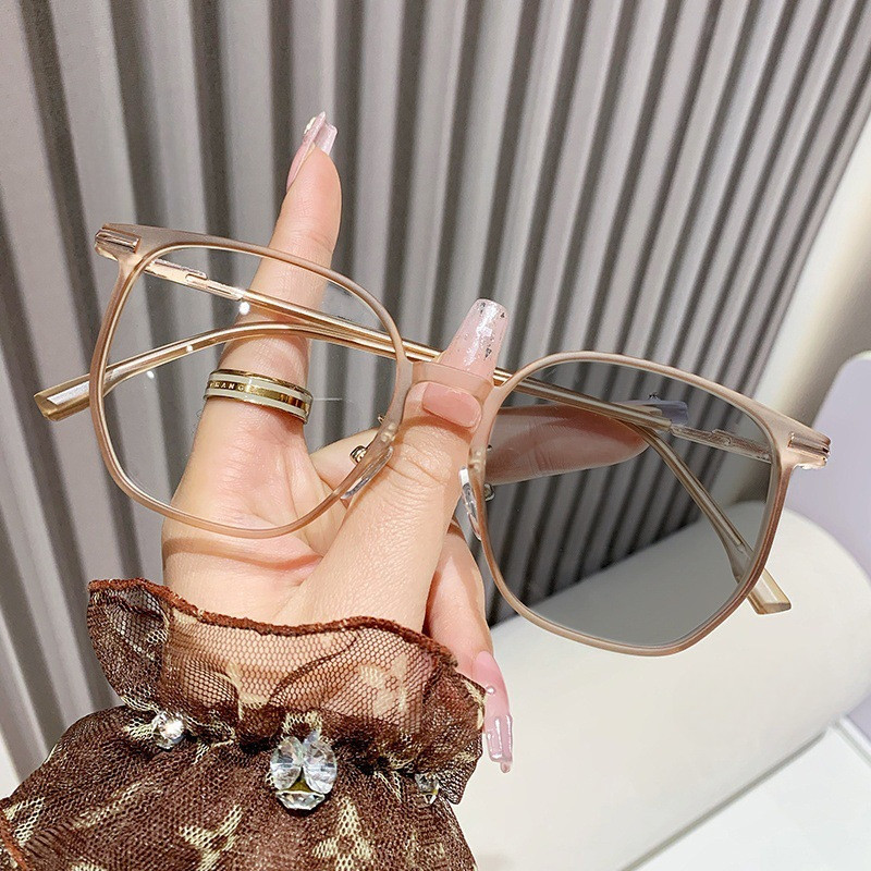 (-0~-325) แว่นตาสายตาสั้น เลนส์โฟโตโครมิก ป้องกันแสงสีฟ้า แฟชั่น สําหรับผู้ชาย และผู้หญิง -75 -125 -175 -225 -275 -325