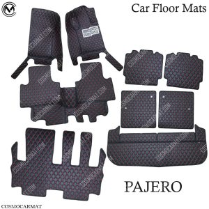 พรมรถปาเจโร่ ตัวใหม่  ปี15-20 พรมปูพื้นรถยนต์ Mitsubishi – PAJERO ปี2015-2020 เข้ารูปตรงรุ่น สวยงาม หรูหรา