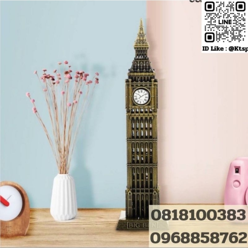 โมเดลลอนดอน บิ๊กเบน สไตล์อังกฤษ สำหรับตกแต่ง