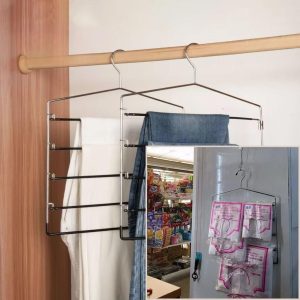 ที่แขวนถุงร้านค้า，ไม้แขวนถุง 5 ชั้น，แขวนถุงพลาสติก แขวนถุงในมินิมาร์ท เหมาะกับร้านค้า ที่ห้อยถุง ประหยัดพื้นที่