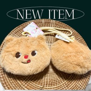 กระเป๋าคล้องมือ หมีเนย พวงกุญแจลายการ์ตูน  ห้อยกระเป๋าได้