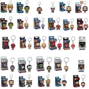 Funko pop Marvel Avengers Alliance Spider Man Iron Man Scarlet Witch nord loki hulk thor hanos พวงกุญแจ