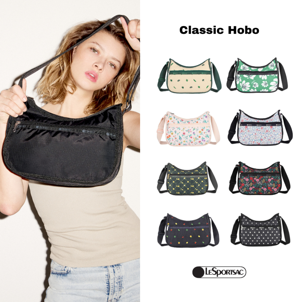Lesportsac (มีหลายสี) Classic Hobo Bag กระเป๋าสะพายข้างพาดลำตัว Style 7520