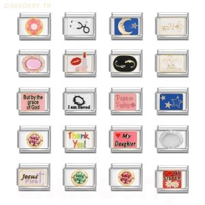 DIY ภาษาอิตาลี เสน่ห์ สร้อยข้อมือ ข้อต่อฟิตติ้ง 9 มม สไตล ์ ตัวอักษร Diy สร ้ อยข ้ อมือคู ่ Diy แฟชั ่ นเครื ่ องประดับอุปกรณ ์ เสริม Retro บุคลิกภาพโมดูลสร ้ อยข ้ อมืออุปกรณ ์ เสริมของขวัญวันวาเลนไทน ์ italian charm links for bracelets