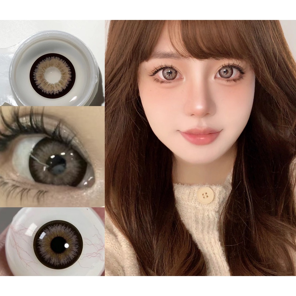 (2024.Jan.18th)mdli Series คอนแทคเลนส์ ขนาดใหญ่ 14.50 มม. (เกรด 0-8.00) สีน้ําตาลเข้ม