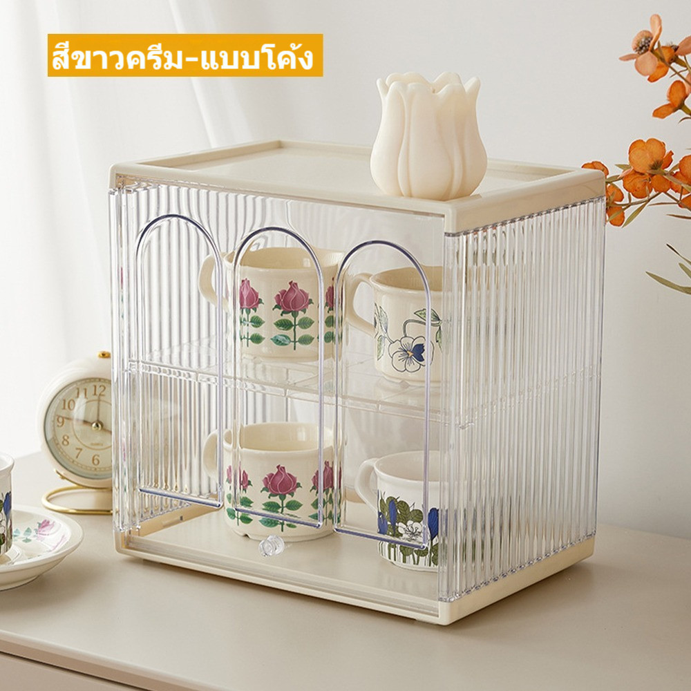 กล่องอะครีลิค กล่องกันฝุ่นแบบใส ตู้โชว์ กล่องเก็บของอเนกประสงค์ในบ้าน กล่องเก็บของแบบหลายช่อง