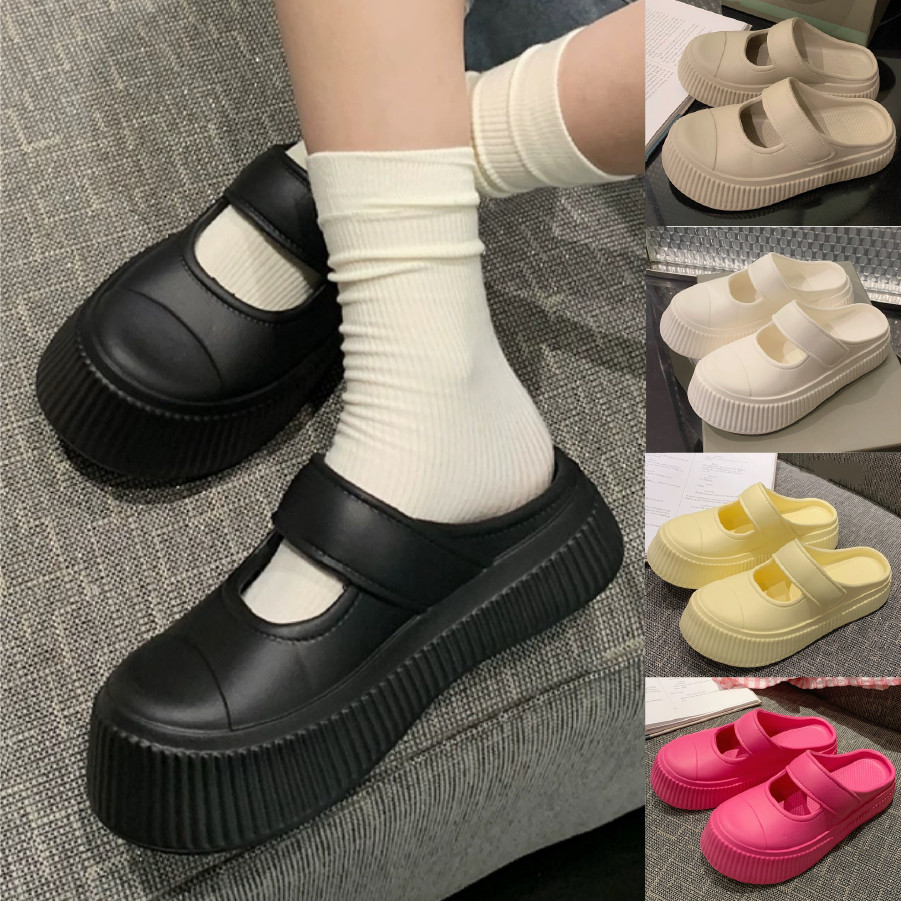 midsummer รองเท้าแตะพื้นหนาแบบสวม รองเท้าคัชชู ใส่เล่นสงกรานต์ กันน้ำ พื้นEVA ยางนุ่มพิเศษ #sy173