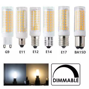 Led เซรามิคโคมไฟข้าวโพด 12W หลอดไฟ 220V Ac SMD2835 ไม่มีการสั่นไหว Warm/Cool สีขาว G9 E11 E12 E14 E17 BA15D G4 G8 GY6.35 เซรามิคสําหรับจี้หลอดไฟ Led 360° แสงสว่าง G9 Led 220V Hom