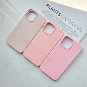 i7-17Promax เคสซิลิโคน Silicone Case สีชมพู สีนมเย็น สีเนื้ออมชมพู พร้อมส่ง