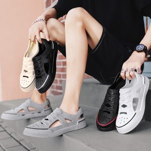 รองเท้ากีฬา รองเท้าชายหาด เจลลี่ กันน้ํา แฟชั่นฤดูร้อน สําหรับผู้ชาย ไซซ์ 36-45