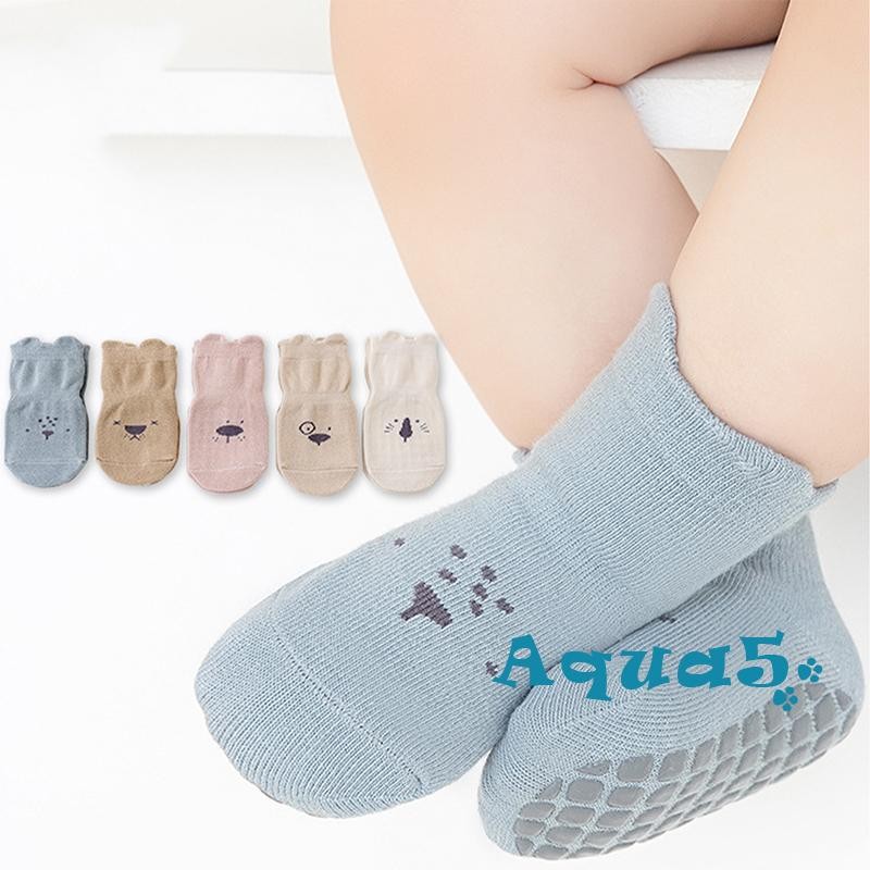 อุ๊ย-เด็กทารกหญิงชายลูกเรือถุงเท้าน่ารักการ์ตูนพิมพ์ถุงเท้าผ้าฝ้ายที่มีกริปเปอร์สําหรับทารกเด็กวัยหัดเดิน