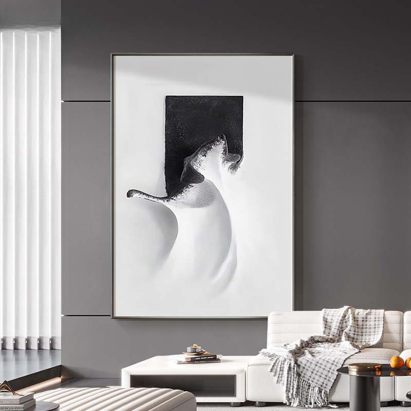 (พร้อมกรอบ) ภาพวาดผ้าใบมินิมอลโมเดิร์นบทคัดย่อชายหาดคลื่นพิมพ์ภาพ