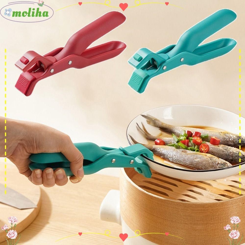 Moliha ที่คีบชาม ซิลิโคน กันลื่น ทนทาน กันลวก สําหรับห้องครัว