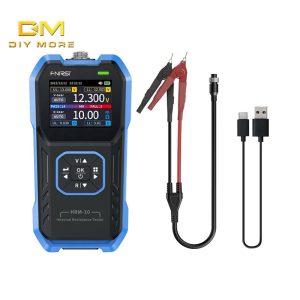 Diymore FNIRSI HRM-10 แบตเตอรี่เครื่องทดสอบความต้านทานแรงดันไฟฟ้าภายใน 18650 ความแม่นยำสูง AC แบตเตอรี่ลิเธียมตะกั่วกรดรถแบตเตอรี่เครื่องทดสอบตัวเก็บประจุ
