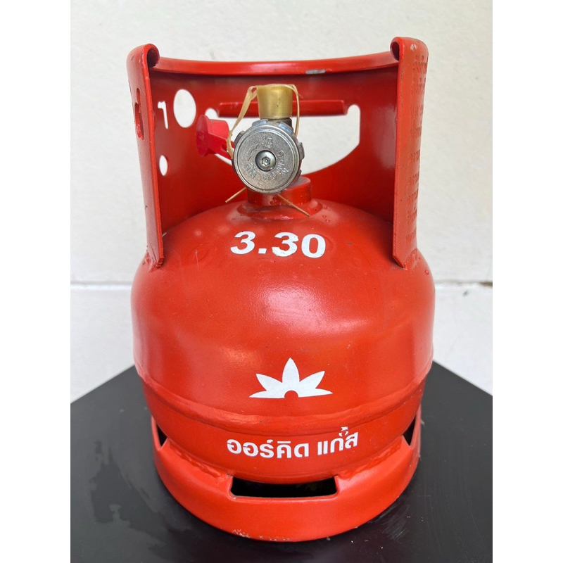 ถังแก๊ส1กก ถังพร้อมแก๊สขนาด1กิโลกรัม สีส้ม Orchid gas