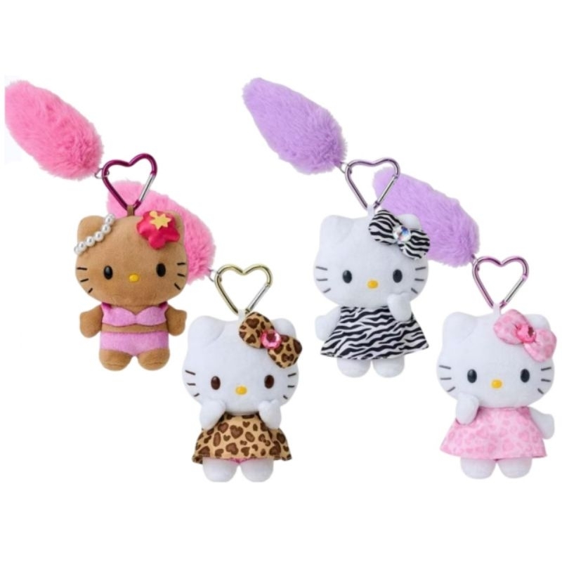 พวงกุญแจตุ๊กตา Hello kitty gogo gal ♡ห่วงหัวใจ♡ สินค้านำเข้าจากประเทศญี่ปุ่นแท้100%